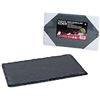 Generico Aurora Store 4 pz PIATTI PIANI 15 x 25 cm RETTANGOLARI ARDESIA NERO PIETRA NATURALE DA SUSHI RISTORANTE CUCINA VASSOIO TAGLIERE PORTATA