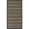 Pierre Tappeti Passatoia stuoia cucina bagno in BAMBOO 100% naturale e sostenibile NERO effetto degradè. Tappeto Facile da pulire, antiscivolo e resistente cm.55x280