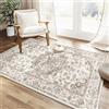 HUGEAR Vintage Tappeto 80x150cm Marrone Antiscivolo Lavabile In Lavatrice Salotto Camera Da Pranzo Sedia Ufficio Tappeti Grandi Rug Esterno Pelo Corto Carpet