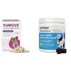 YuMOVE Probiotici Per Cani + Glandex Superpack - Pack 120+120 Compresse & Bocconcini - Probiotico Digestivo Per Cani, Ghiandole Perianali Cane & Benessere Intestinale