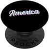 USA United States America stars and stri Stile America anni Settanta PopSockets PopGrip Adesivo