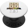 Lustige Gamer Nerd Sprüche Motive GG Easy Funny Gamer - Scritta per 23° compleanno PopSockets PopGrip Adesivo