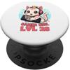 Gamer Girl Sprüche Motive Outfits Gamer Girl Cute Cat Gaming 28° compleanno frase PopSockets PopGrip Adesivo