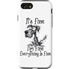 Funny Meme Shirts and Gifts for Men Wome Custodia per iPhone SE (2020) / 7/8 It's Fine I'm Fine Everything is Fine Divertente Cane Alano