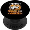 Flying Furballs And Whiskers Airplane Ca Volare Furballs E Baffi PopSockets PopGrip Adesivo