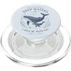 Faith Based Bible Verse Apparel Whale Deep Waters Ocean Citazione Vita marina PopSockets PopGrip per MagSafe