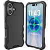 Smartish® Custodia magnetica protettiva per iPhone 16 - Gripzilla compatibile con MagSafe [robusta e resistente] custodia sottile corazzata con protezione testata per Apple iPhone 16 - Black Tie