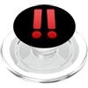 Lustige einfache faule Last-Minute-Kostü Doppio Punto Esclamativo Costume PopSockets PopGrip per MagSafe