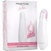 Magnitone Set elettrico per manicure/pedicure per unghie con 4 accessori per la cura delle unghie, sistema per manicure istantaneo, colore bianco