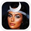 Fashband Moon Fascia per capelli con paillettes, accessorio per capelli da donna per feste e festival