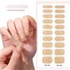 FENQURO 20 PCS Unghie Gel Adesive UV, Smalto Adesivo Gel UV, Pellicola per Unghie Autoadesiva, Adesivi per unghie in gel, Impacchi di Smalto Gel per Unghie（oro）