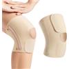 XBFOCNH Tutore Ginocchio Menisco e Legamenti, Ginocchiera Sportiva Elastica per Uomo e Donna, Fascia Ginocchio Stabilizzante per Artrite, Corsa e Palestra, Taglia XL, Color Carne (1 Pezzo)