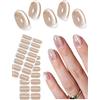 Wahrshei 30 PCS Unghie Gel Adesive UV, occhio di gatto nude Smalto Adesivo per unghie, Strisce di Smalto Gel per Unghie