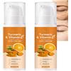 JASUBAI Curcuma VitaminaC Crema per gli occhi, Crema per gli occhi rassodante anti-invecchiamento per occhiaie, gonfiore e rughe, Idratante per gli occhi, Lozione illuminante per la pelle alla curcuma (2pcs)