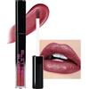 Lestpola Rossetto Glitter Metallico, Rossetto Rosso Opaco Lunga Tenuta
