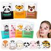 TRMPLX 7 Pezzi Maschere Viso Bambina, Set Maschera Viso Bambina, Maschera Viso Animali, Maschera Idratante con Graziose Stampe di Animali, Antirughe, Idratante,C