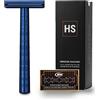 Henson Shaving Rasoio Classico Alluminio Blu Medium Henson Shaving