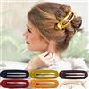 RC ROCHE ORNAMENT 6 fermagli francesi da donna classici a becco d'anatra con occhielli ovali decorativi per capelli, clip per capelli scorrevoli, presa salda, accessori di bellezza in plastica, medi,