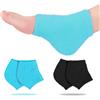 TEOZBLU 2 Paia Di Calzini In Gel Per Tallone, In Silicone, Per La Cura Dei Piedi, Per La Pelle Secca E Fascite Plantare, Per Pelle Dura E Screpolata, Per La Cura Di Giorno E Notte