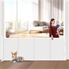 Wodondog Griglia di protezione per scale, allungabile, 500 cm Porta retrattile e cancelletto per bambini e animali domestici, utilizzabile con una sola mano, per scale, porte, interni ed esterni