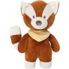 Nattou Peluche-Sonaglio Panda Rosso Boris, Ca. 20 cm, Vegano, Boris & Jungo, Arancione