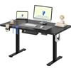 FLEXISPOT Scrivania Regolabile in Altezza 110×54 cm - Con Ganci e Piano Monoblocco, Scrivania Ergonomica con Display LED Altezza e Funzione Memoria