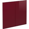 Vicco Frontale cucina R-Line, Rosso lucido, 79.2 x 71.3 cm frontale del mobile per mobile sottolavello, adatto per armadi da cucina R-Line per un montaggio semplice
