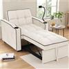 UTTQEW Divano letto singolo allungabile 3 in 1, Poltrona Pieghevole, 167x83x76