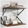 Feihorrm Mensole Rustiche Sospese, Mensole Da 40 cm Per Parete, Mensola Da 30 cm Di Profondità, Libreria In Legno Truciolare, Scaffali Per Soggiorno, Cucina, Bagno, Camera Da Letto, 40 x 30 x 15 cm
