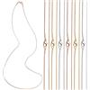 EXCEART Catena Serpente in Acciaio Inossidabile 304 con Fermaglio a Moschettone Catene per Gioielli Fai-da-Te Catena Inox Brillante per Collane Donna 8.86 Pollici Uso Quotidiano E Occasioni Speciali