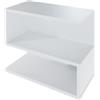 LEVIRA - Scaffale, Hessel - 59,6 x 46,5 - Bianco