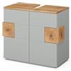 Vicco Mobile sottolavabo per bagno Eden, Grigio, 73.1 x 64 cm
