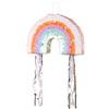 PartyDeco Pignatta a Forma di Arcobaleno, Pentolaccia, Pieghevole, Mix di Colori, Festa, Compleanno