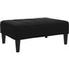 vidaXL Poggiapiedi Nero 77x55x31 cm in Velluto, Pouf, Sgabello in Tessuto, poggiapiedi in Tessuto, ottomana, Seduta da Soggiorno, Mobile da Salotto