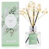 Airkeep Profumatore Ambiente 50ml -Jasmine Mint - Diffusore a Bastoncini con Fiori Secchi - Ideale per Bagno, Piccoli Spazi e Casa - Idea Regalo
