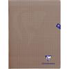 Clairefontaine 363311C Un Quaderno Agrafé Mimesys grigio - 24x32 cm - 48 pagine quadretti grandi - Carta bianca 90 g - copertina in polipropilene