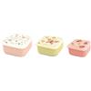 Miniland Snackbox-3 Butterfly - Set di 3 Contenitori Snack Bambino 230 ml, 350 ml e 540 ml | Scatole Impilabili | Compatte e Resistenti | Senza BPA e Lavabili in Lavastoviglie | Ideali per la Scuola