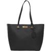 GALLUDIWILS Borsa Donna Grande in Pelle Sintetica, Tote Bag Elegante per Ufficio e Tablet, Borsa a Spalla Donna, Capiente con Tasche e Zip, Ideale per Lavoro, Shopping e Viaggi - Nero
