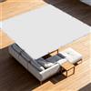 WCHENHUI Tenda a Vela Rettangolare 100 x 150 cm Resistente Alle Intemperie Tenda a Vela Giardino Tendalino Traspirante per Balcone Patio Giardino Esterno Terrazza, Bianco