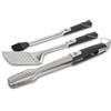 Pit Boss Grills Soft Touch - Set di attrezzi da 3 pezzi, in acciaio inox