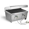 BURNHARD Griglia da Campeggio 2 Bruciatori BURNHARD® 6,4 kW, Sistema FitnFire™, Acciaio Inox, 500°C, Compatta, Leggera, con Multitool, Borsa da Trasporto - JONES Griglia Pieghevole
