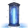 YISSVIC Lampada Antizanzare Elettrica 4200V, Trappola per Zanzare UV con Luce LED, Impermeabile IPX4 per Interno ed Esterno, con Gancio e Spazzola per la Pulizia