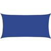 vidaXL Vela Parasole 160 g/m² Rettangolare Blu 4x7 m in HDPE, vela ombreggiante, ombra da patio, tettoia ombreggiante, vela da giardino, tettoia
