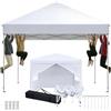 Kidsgigglz Gazebo Pieghevole 2.5x2.5m, Pop Up Gazebo con Pareti da Giardino Altezza Regolabile, Tenda da Giardino per Matrimoni-Campeggio-Picnic UV50+, Tendoni Impermeabile, Padiglione Con Custodia, Bianco