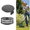 Risveglio Bobina per erba senza fili con copertura per Parkside PRTA 20-Li A1 B1 B2 C3, PRT 300 550 50, diametro 1,6 mm, lunghezza 8,2 m