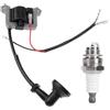 ZAMDOE 40-5 43CC Bobina di accensione Sostituisce per 43CC 49CC 52CC 40-5 Decespugliatore a 2 Tempi Tagliaerba Motosega Motore 44-5 CG430 CG520 BG430 Trimmer, con Candela