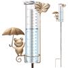 Gulfmew Pluviometro per Giardino Decorazione da Giardino Pluviometro Antigelo per Accessori da Prato, Terrazza e Paesaggio(Rana)
