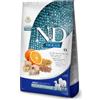 Petnutrizione N-D Crocchette Cane Adulto Maxi con Merluzzo, Zucca e Arancia, Mangime Secco Grain Free per Cani di Taglia Media e Grande con Pesce e Fibre, 12 kg