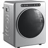 HOMCOM Mini asciugatrice di scarico, 5 kg, con sterilizzazione, 6 programmi fino a 60 °C, asciugatrice da 1000 W con touch screen, programma di retromarcia senza pieghe in acciaio inox, modalità extra