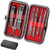 Aceoce Set manicure da viaggio, kit per manicure, Tagliaunghie Set professionale per la cura delle unghie da uomo,Manicure Nail Grooming Kit Strumenti per Manicure, kit per la cura delle unghie